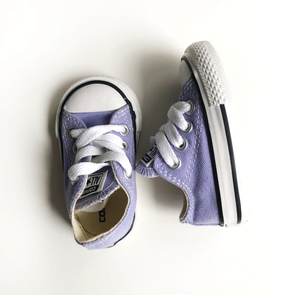 purple baby converse